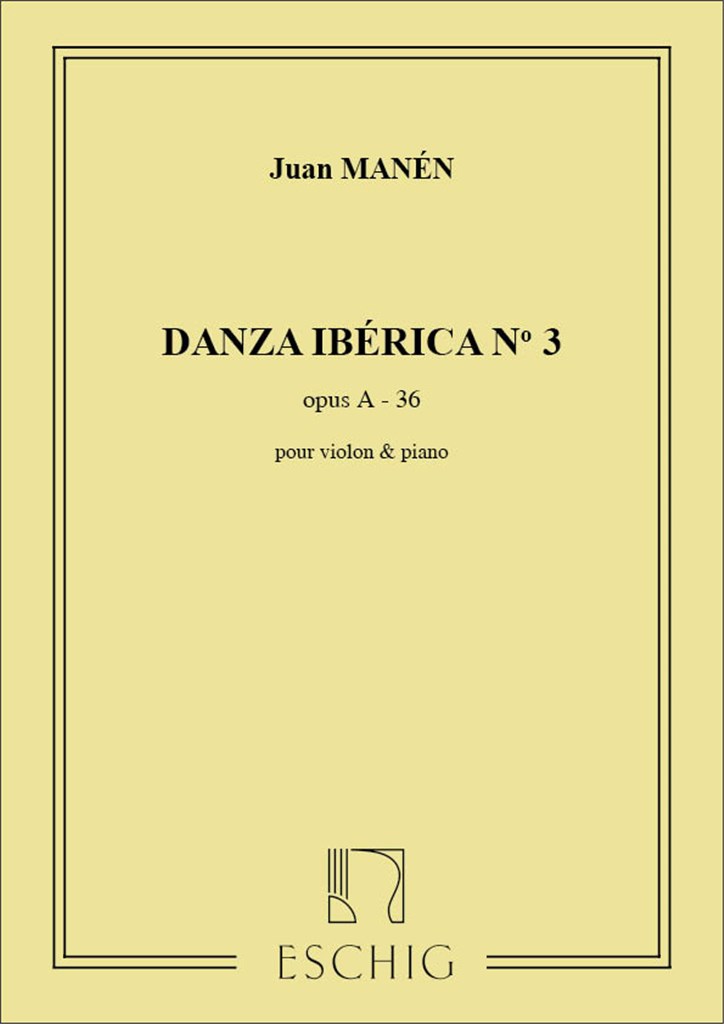 Danza Iberica N 3 Vl-Piano